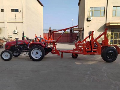 504 拖拉機裝傳動絞盤牽引機 加裝立式滾筒